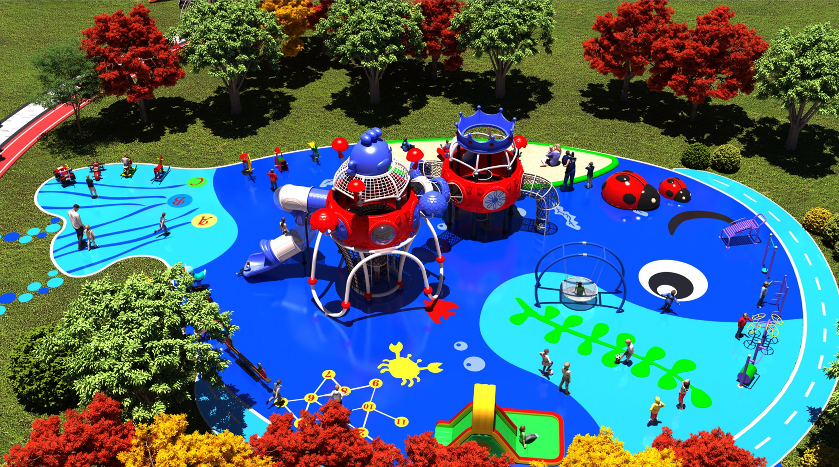 Jungle Star Series(114mm column,hexagonal platform)